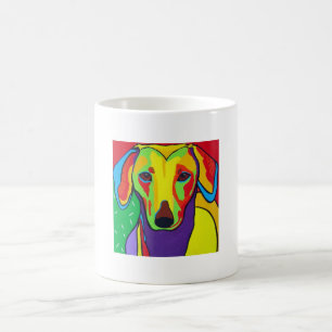 Dackel-Kissen Kaffeetasse