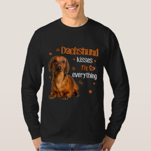 Dackel Kisses Fix Alles Dackel Lover T-Shirt