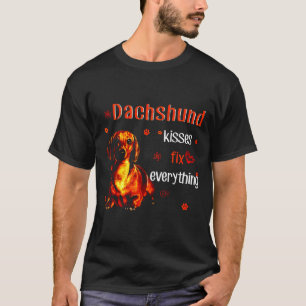 Dackel Kisses Fix Alles reparieren T-Shirt