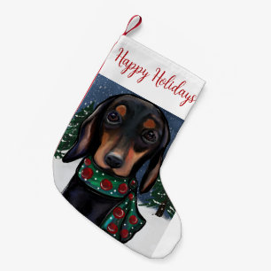 Dackel Kleiner Weihnachtsstrumpf