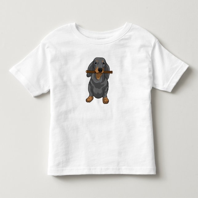 Dackel Kleinkind T-shirt (Vorderseite)