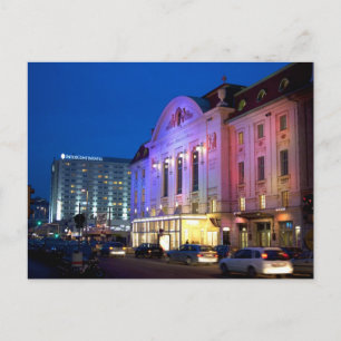 Dackel Konzerthaus Postkarte