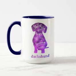 Dackel - kurze stämmige Beine und ein langer Tasse