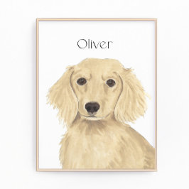 Dackel Lange Haare Fotodruck