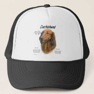 Dackel (Langhaar) Geschichtsdesign Truckerkappe