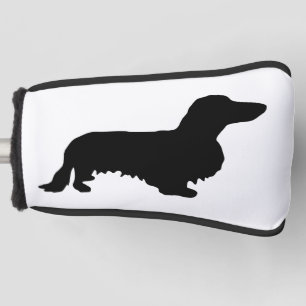 Dackel Langhaar - Silhouette 1 Golf Headcover
