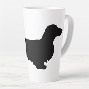 Dackel Langhaar - Silhouette 1 Milchtasse