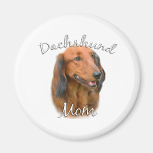 Dackel (langhaarig) Mama 2 Magnet