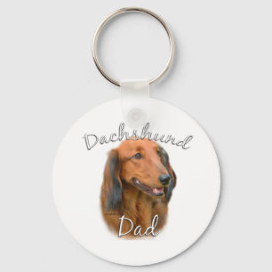 Dackel (langhaarig) Vater 2 Schlüsselanhänger