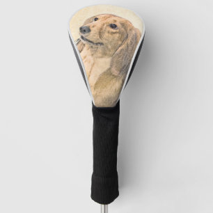Dackel (längliche Malerei) - Original Hundekunst Golf Headcover