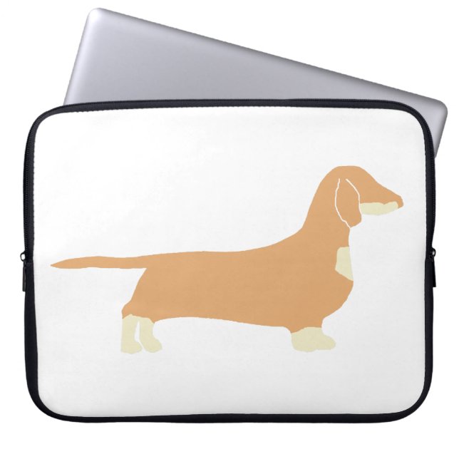 Dackel Laptopschutzhülle (Vorderseite)
