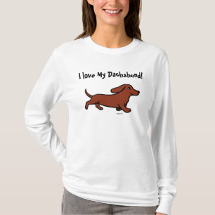 Dackel-laufender Cartoon T-Shirt
