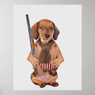 Dackel Leben ist besser mit Weiner Xmas Poster