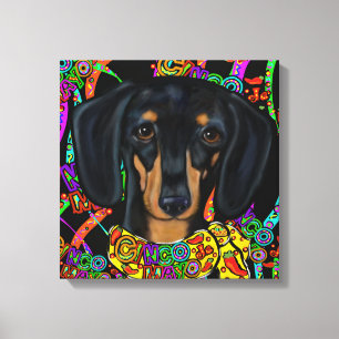 Dackel Leinwanddruck