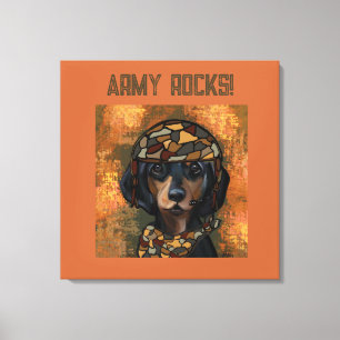 DACKEL LEINWANDDRUCK