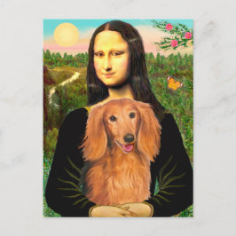 Dackel (LHSable) - Mona Lisa Postkarte
