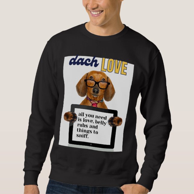 Dackel Liebe 430 Sweatshirt (Vorderseite)