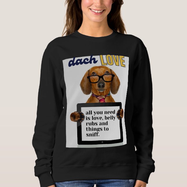 Dackel Liebe 430 Sweatshirt (Vorderseite)