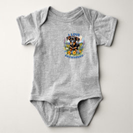 Dackel Liebe Baby Bodysuit Baby Strampler