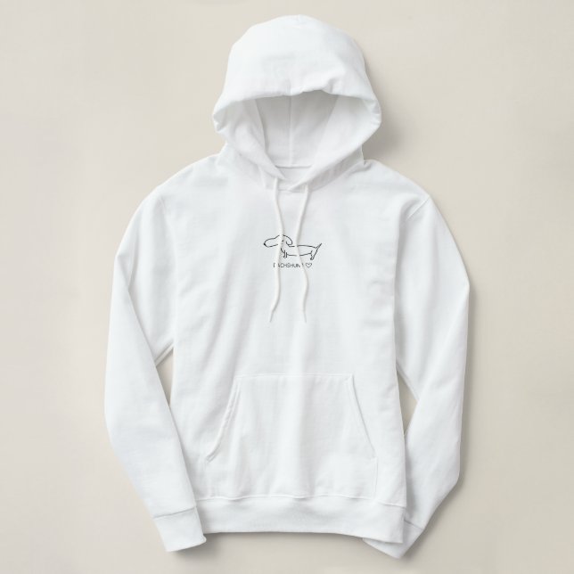 Dackel-Liebe Hoodie (Design vorne)
