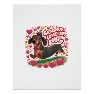 Dackel Liebe ist Bussin Poster