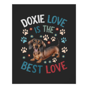 Dackel Liebe ist die beste Liebe Poster