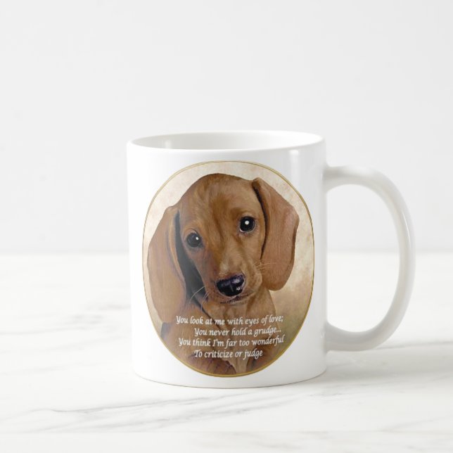 Dackel-Liebe Kaffeetasse (Rechts)