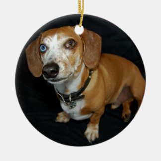 Dackel-Liebe Keramikornament