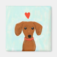 Dackel Liebe | Niedliche Dackel Hund mit Herz