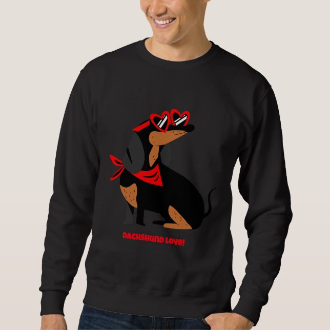 Dackel Liebe! Sweatshirt (Vorderseite)