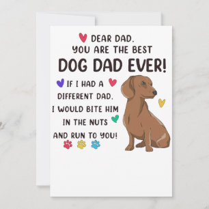 Dackel liebe Vater Sie sind die besten Feiertagskarte