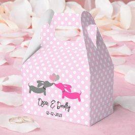 Dackel Liebe Wedding Kiss Personalize Geschenkschachtel