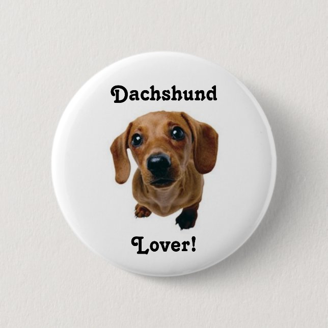 Dackel-Liebhaber! Button (Vorderseite)
