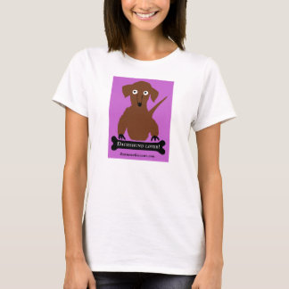 "Dackel-Liebhaber" im Rosa T-Shirt