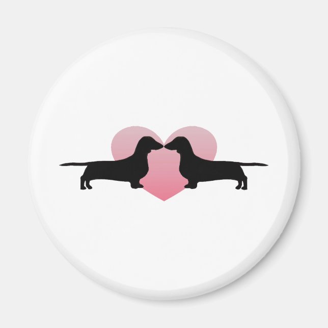 Dackel Liebhaber Magnet (Vorne)