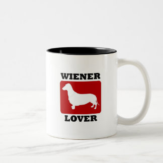 Dackel-Liebhaber Zweifarbige Tasse