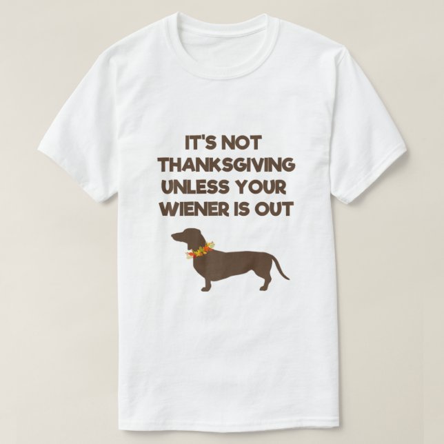 Dackel Lover Erntedank Day Hundebesitzer Würstchen T-Shirt (Design vorne)