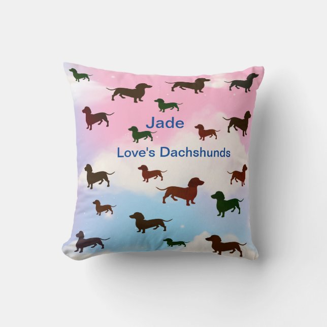 Dackel Lover Kissen (Vorderseite)