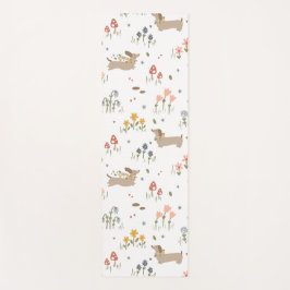 Dackel Lover Weiner Hunde Wurst Hunde Wildblume Yogamatte