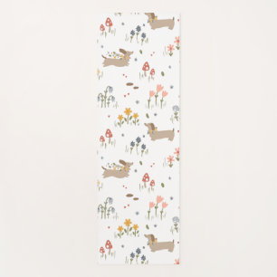 Dackel Lover Weiner Hunde Wurst Hunde Wildblume Yogamatte