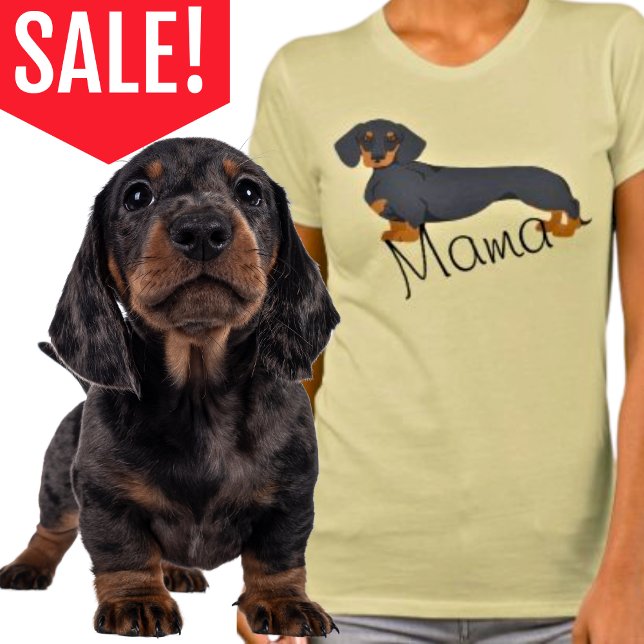 Dackel Mama Dackel Dackel Hund T-Shirt (Von Creator hochgeladen)