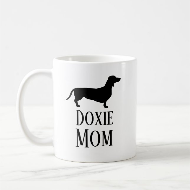 Dackel Mama Kaffeetasse (Links)