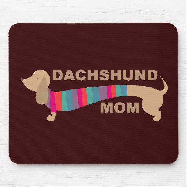 Dackel-Mama Mousepad (Vorne)