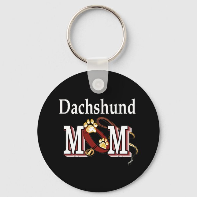 Dackel Mama Schlüsselanhänger (Vorderseite)