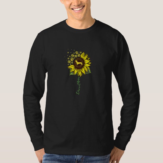 Dackel Mama Sonnenblume Dackel Hund Mama Mama T-Shirt (Vorderseite)