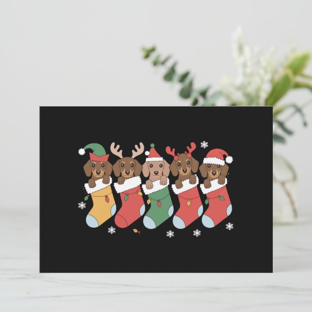 Dackel Mama Weihnachten Hund viel Geschenk Neues J (Stehend Vorderseite)