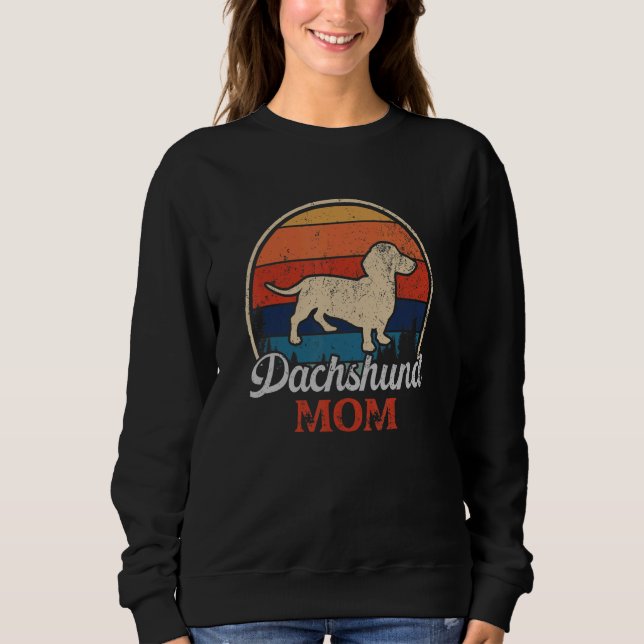 Dackel Mama Wursthund Sweatshirt (Vorderseite)