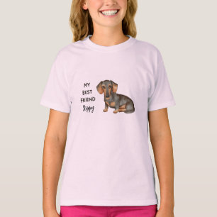 Dackel Mein bester Freund, eigener Name T-Shirt