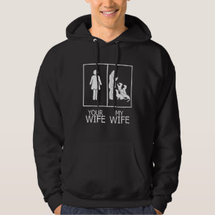 Dackel Meine Ehefrau Halloween Hoodie