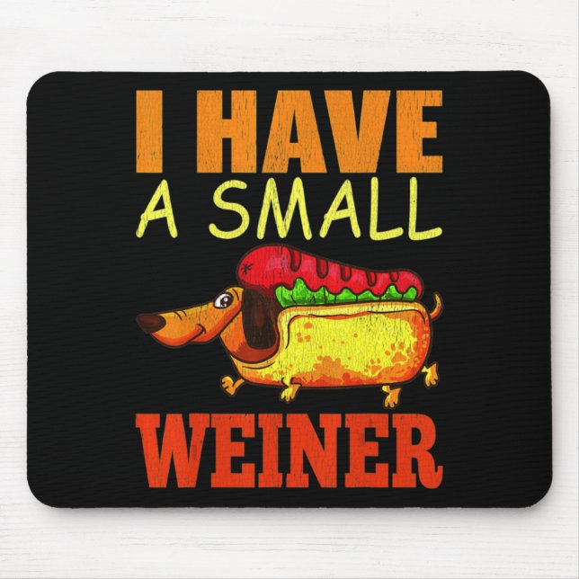 Dackel Men Daschund Eigentümer Mousepad (Vorne)